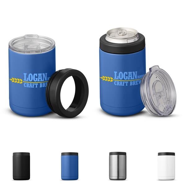  KOOZIE Stainless Steel Triple 3-in-1 Can Cooler, Bottle or  Tumbler with Lid for 12 oz Standard Cans