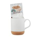 14 oz CORKY matte glazed Ceramic Mug - White