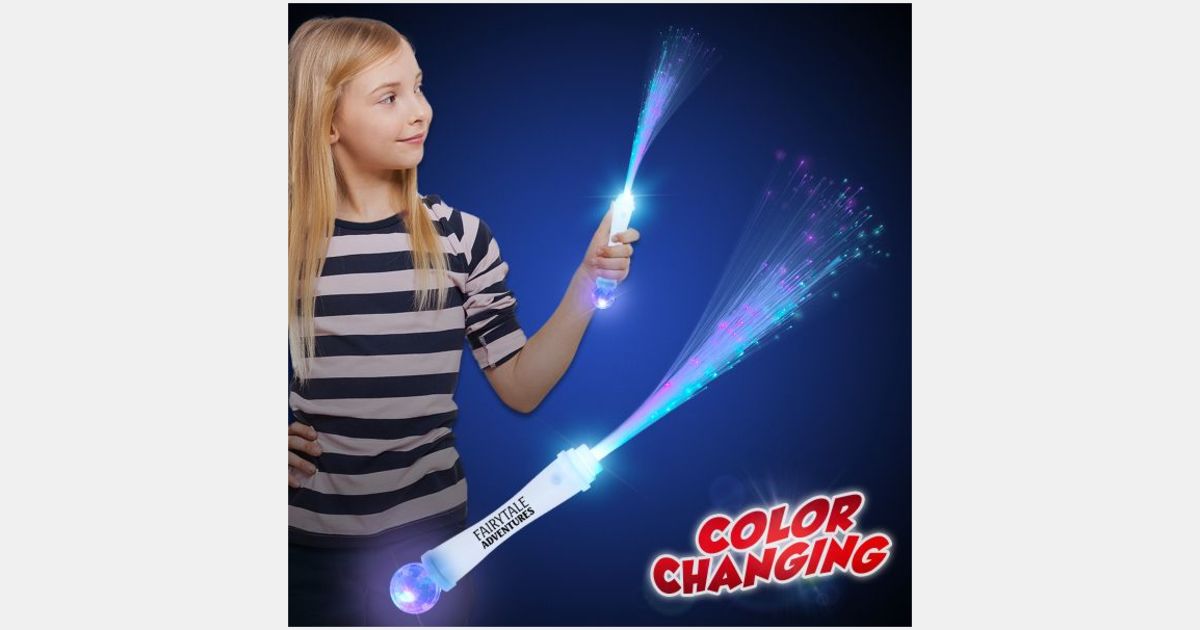 Fiber Optic Wands with Light Show Ball