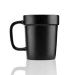 16 oz ceramic planter mug - Black