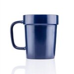 16 oz ceramic planter mug - Navy