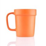 16 oz ceramic planter mug - Orange