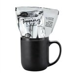 16 oz. Confetti Ceramic Mug Cake Mix for Microwave - Black