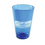 16 oz. Plastic Pint Glass - Blue