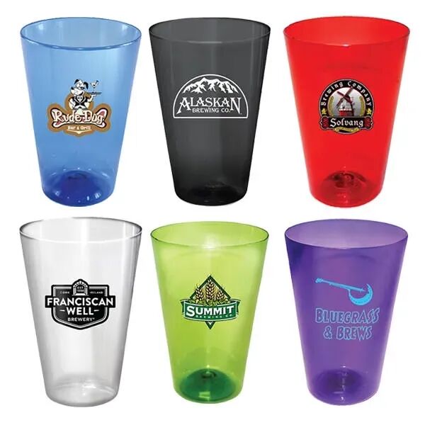 Main Product Image for Custom Imprinted Plastic Pint Glass 16 oz. 