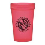 17 oz. Translucent Stadium Cup - Transparent Red