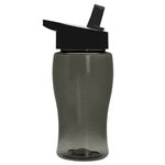 18 Oz Bottle - Handle Straw Lid - Smoke