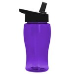 18 Oz Bottle - Handle Straw Lid - Violet