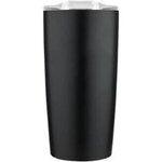 20 oz  Vacuum Insulated Tumbler - Black-clear