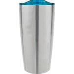 20 oz  Vacuum Insulated Tumbler - Silver-blue