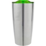 20 oz  Vacuum Insulated Tumbler - Silver-lime