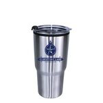 20 oz. Ares Tumbler with Stainless Straw/Flip Top Lid - Silver