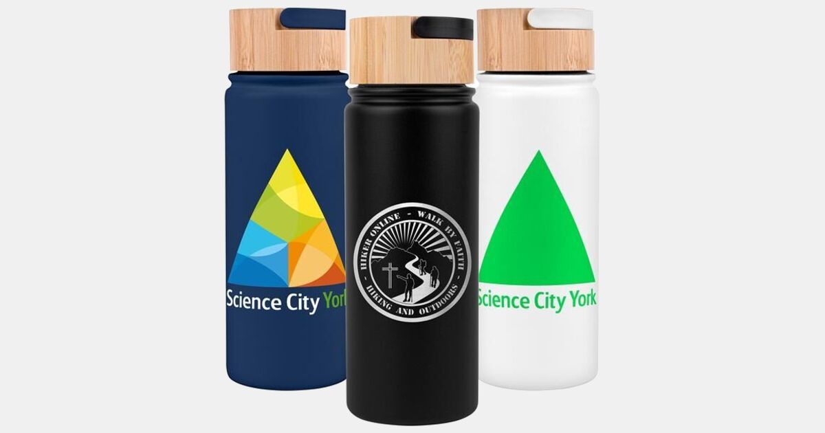 Custom Printed Vacuum-Sealed Stainless Water Bottle with your logo ...