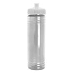 24 Oz Slim Fit Water Bottle With Push-Pull Lid - Clear