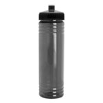 24 Oz Slim Fit Water Bottle With Push-Pull Lid - Smoke