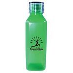 24 oz. Classic Edge Bottle with Standard Lid - Transparent Green