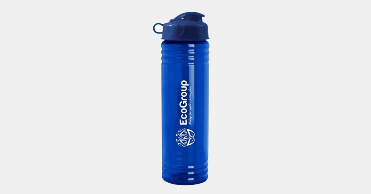 Promotional Water Bottles 24 oz. Slim Fit Water Bottle with Flip Lid Sample