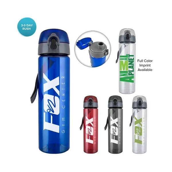 Main Product Image for Custom Printed Bottle with Trekker Lid 25 oz 