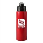 25 oz. Aspen Aluminum Insulated Water Bottle - Red