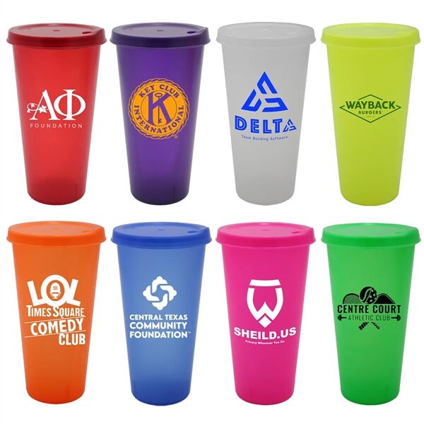 Main Product Image for Custom Imprinted Tumbler with Lid 26 oz. 