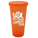 26 oz. Tumbler with Lid - Neon Orange