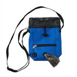 3 in 1 Pet Treat Carrier Pouch with Poop Bag Dispenser - Blue