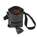 3 in 1 Pet Treat Carrier Pouch with Poop Bag Dispenser - Heathered Grey