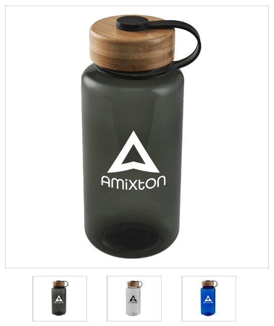 Main Product Image for 32 oz. Oasis Tritan Water Bottle with Bamboo Lid