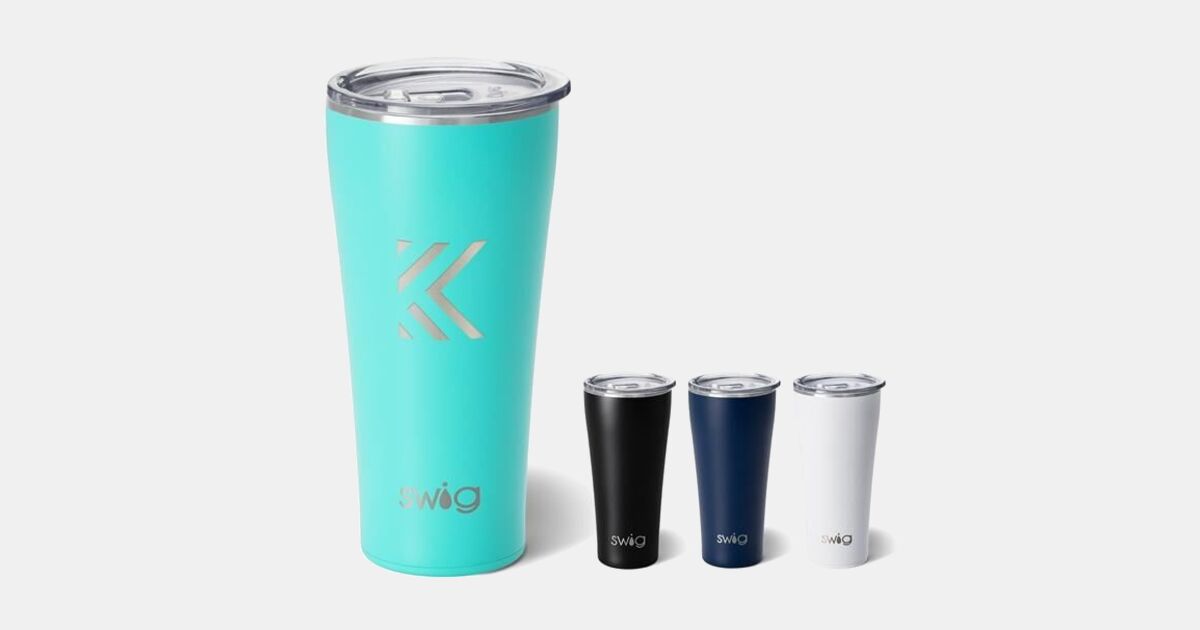 Swig Life Shimmer Aquamarine Tumbler 32oz