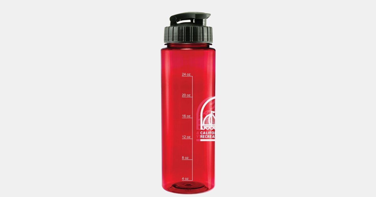 Custom Printed Premium Bottle With Sport Snap Lid 32oz with your logo ...