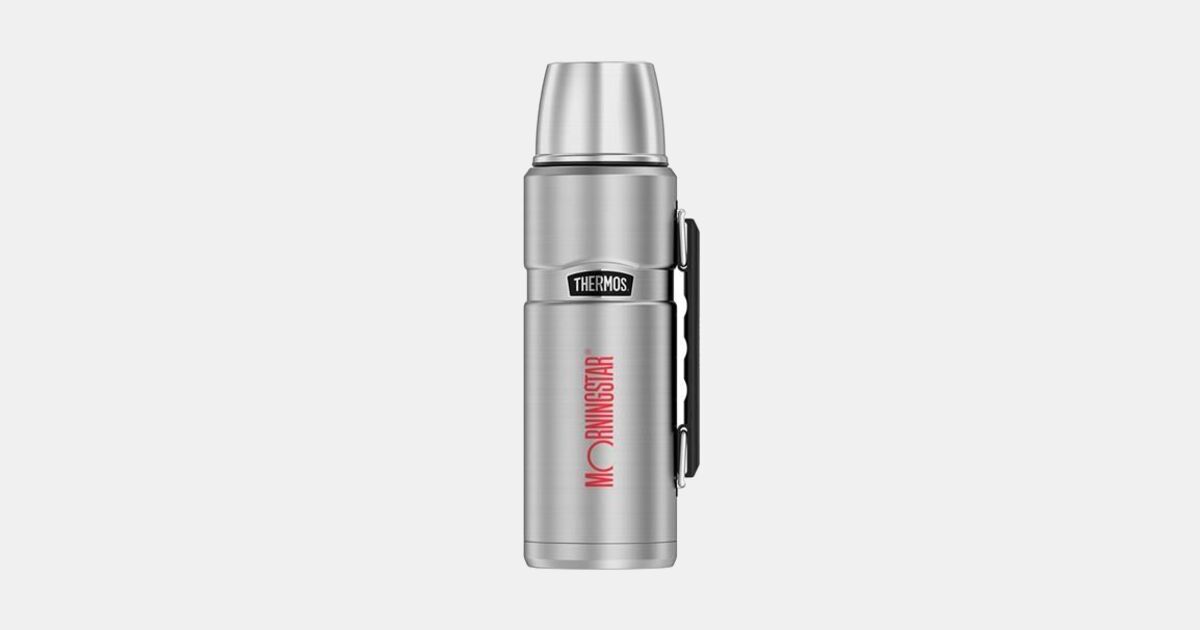 Thermos Stainless King Vacuum-Insulated Beverage Bottle, 40 Ounce, Matte Steel