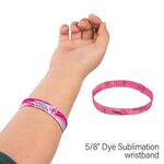 5/8" Wide Elastic Wrist Band - Custom