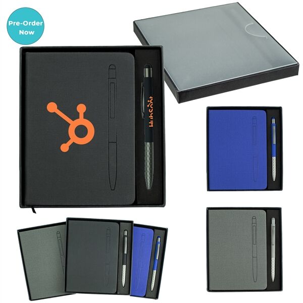 Main Product Image for Notebook with Soft Touch Aluminum Pen 7.5" X 6-5/8" 