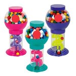 9-3/4" Assorted Color Spiral Gumball Machine - Assorted