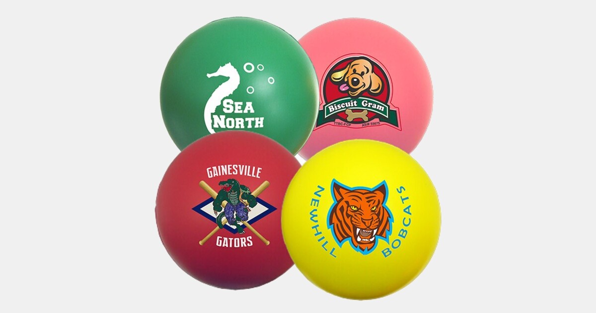 Custom Printed Foam Stress Reliever Balls with your logo | ImprintLogo.com