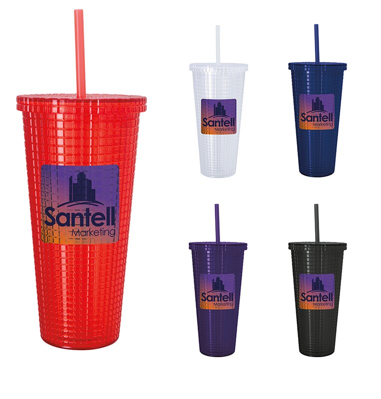 Main Product Image for Custom Printed Square-Pattern Double-Wall Tumbler - 23 oz.