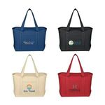 Buy Custom Imprinted Full Color Large Cotton Canvas Boat Tote