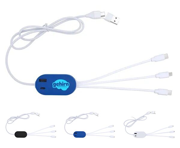 Main Product Image for Custom Imprinted DualLink Charging Cable 2A with USB Hub