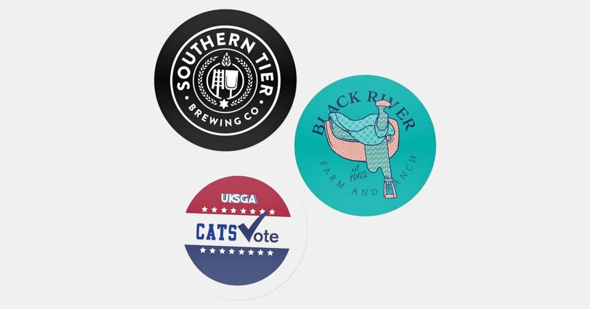 Water Resistant Sticker Vs Normal Sticker Full Color Round Water-Resistant Sticker 3