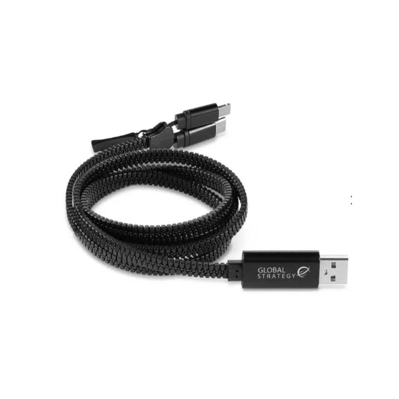 Main Product Image for Custom Printed Zipper Charging Cable