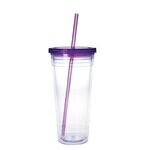 Design this item in Clear Tumbler/ Purple Lid/ Purple Straw