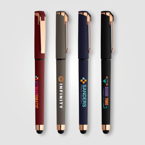 Main Product Image for Custom Imprinted Islander Softy Rose Gold Gel Pen w/ Stylus