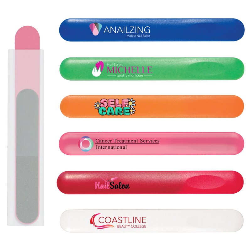 Main Product Image for Custom Imprinted Nail File In Plastic Sleeve,Full Color