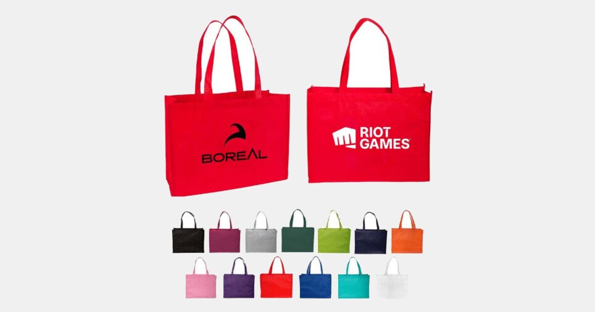 Custom Printed Standard Non Woven Tote with your logo | ImprintLogo.com