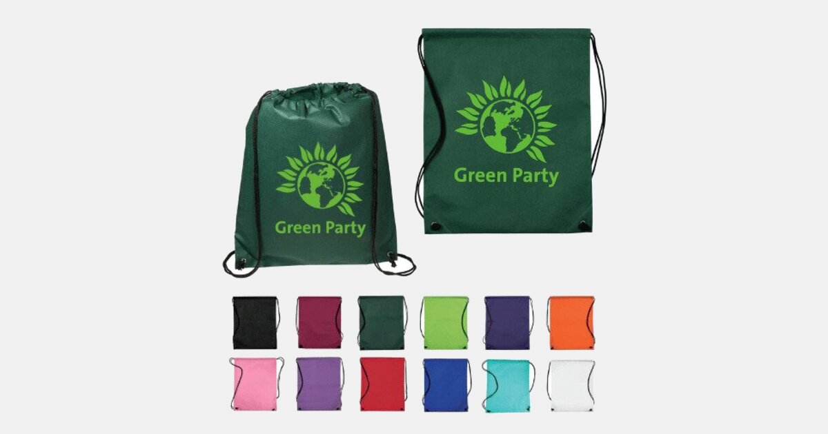 Custom Printed Non-Woven Drawstring with your logo | ImprintLogo.com
