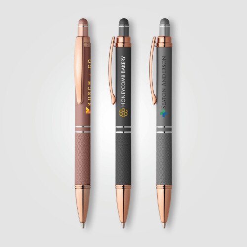 Main Product Image for Custom Imprinted Phoenix Softy Rose Gold Metallic Pen w/ Stylus