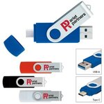 Buy Custom Imprinted On The Go USB 3.0 Flash Drive - Type C