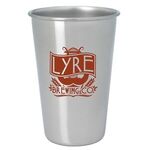 Buy Custom Printed Stainless Pint Glass - 16 oz.