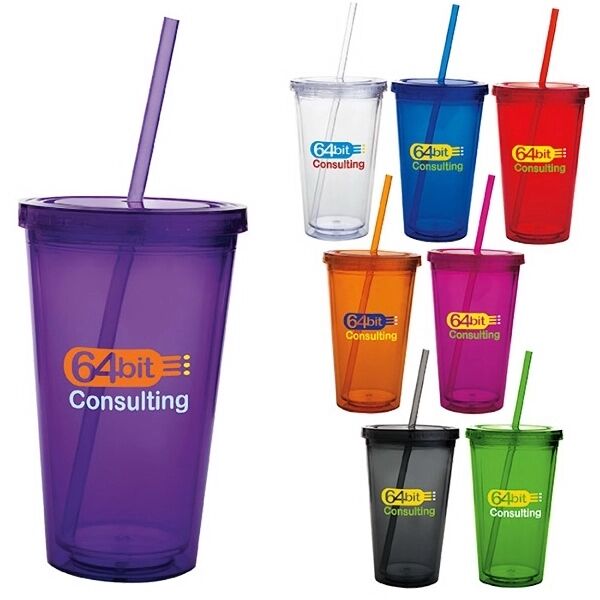 Main Product Image for Custom Printed Double Wall Acrylic Tumbler - 18 oz.