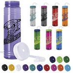 Buy Custom Printed Slim Fit Water Bottle With Straw Lid - 24 oz.